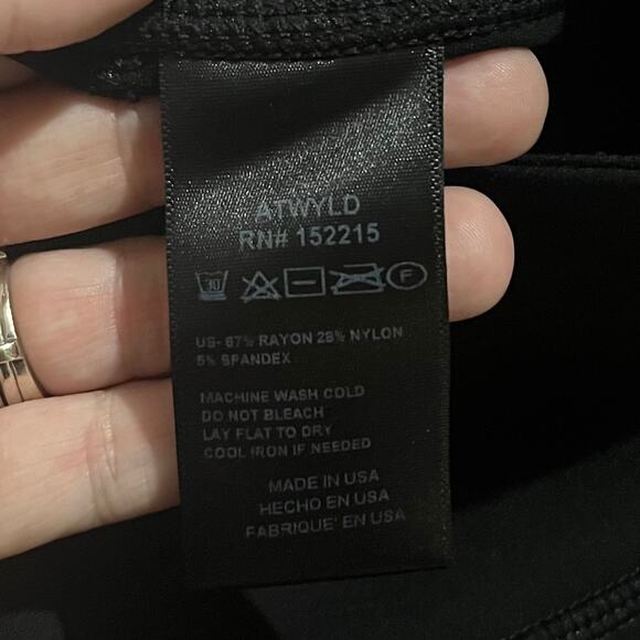 ATWYLD Women’s Motorcycle Leggings Large Black Stretch Biker Moto USA - Picture 10 of 11